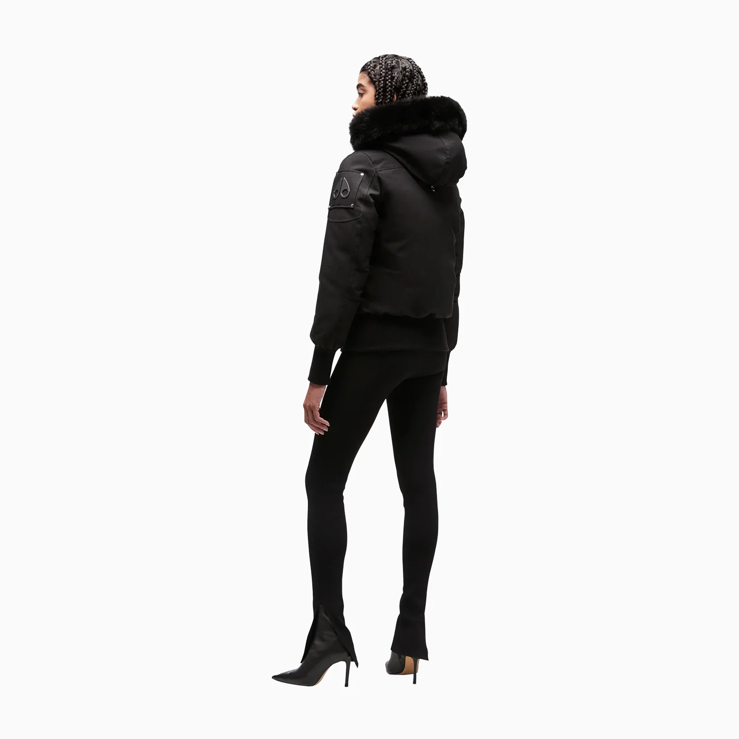 Women's Debbie Bomber Fur Jacket - Image 11