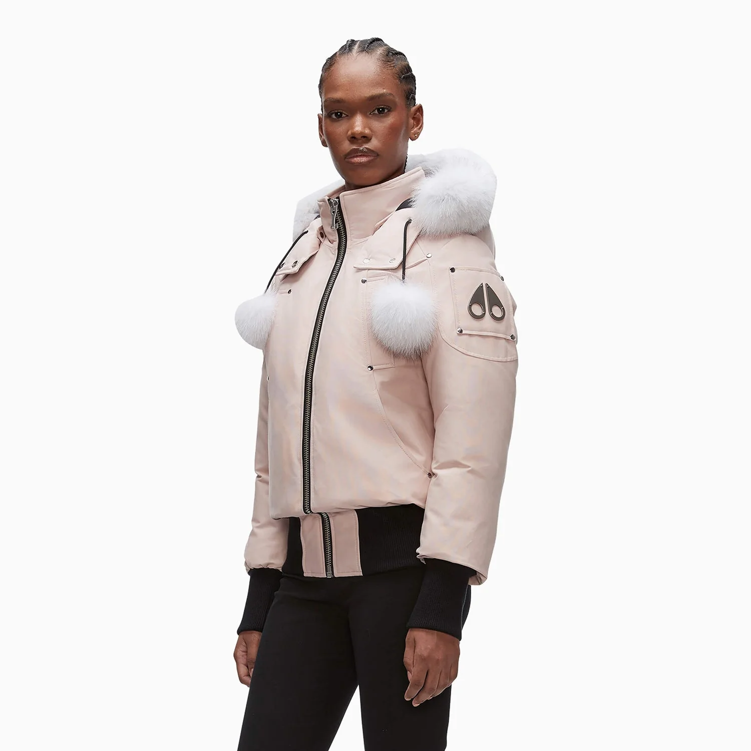 Women's Debbie Bomber Fur Jacket - Image 14