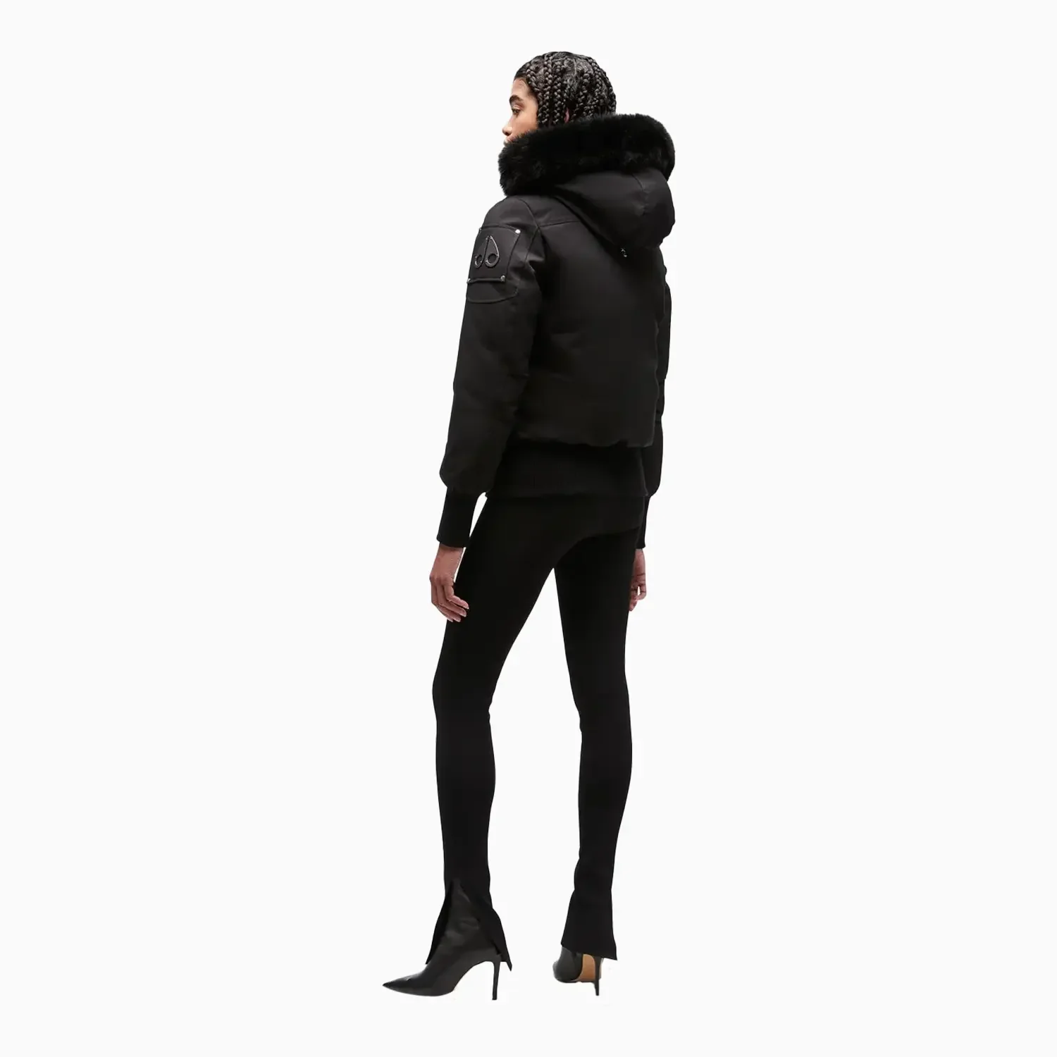 Women's Debbie Bomber Fur Jacket - Image 8
